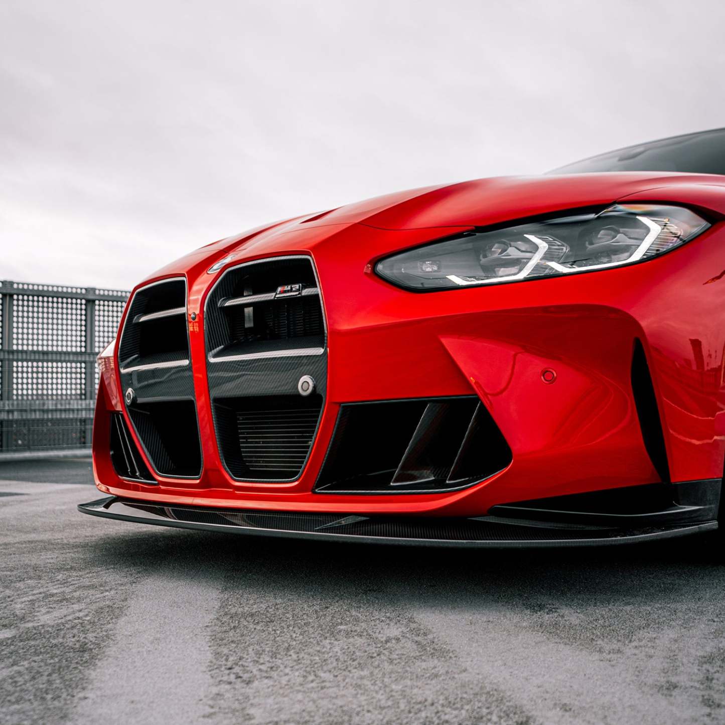 MHC+ BMW M3/M4 GT Style Front Grille With ACC In Pre Preg Carbon Fibre (G80/G81/G82/G83)-CCO