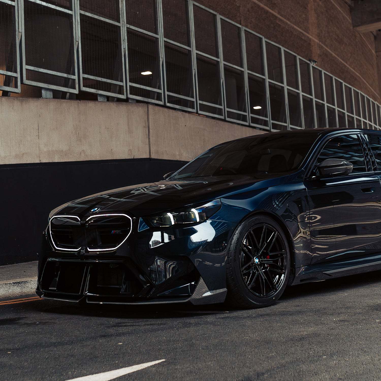 MHC+ BMW G90 & G99 M5 Performance Style Front Splitter In Pre Preg Carbon Fibre-CCO