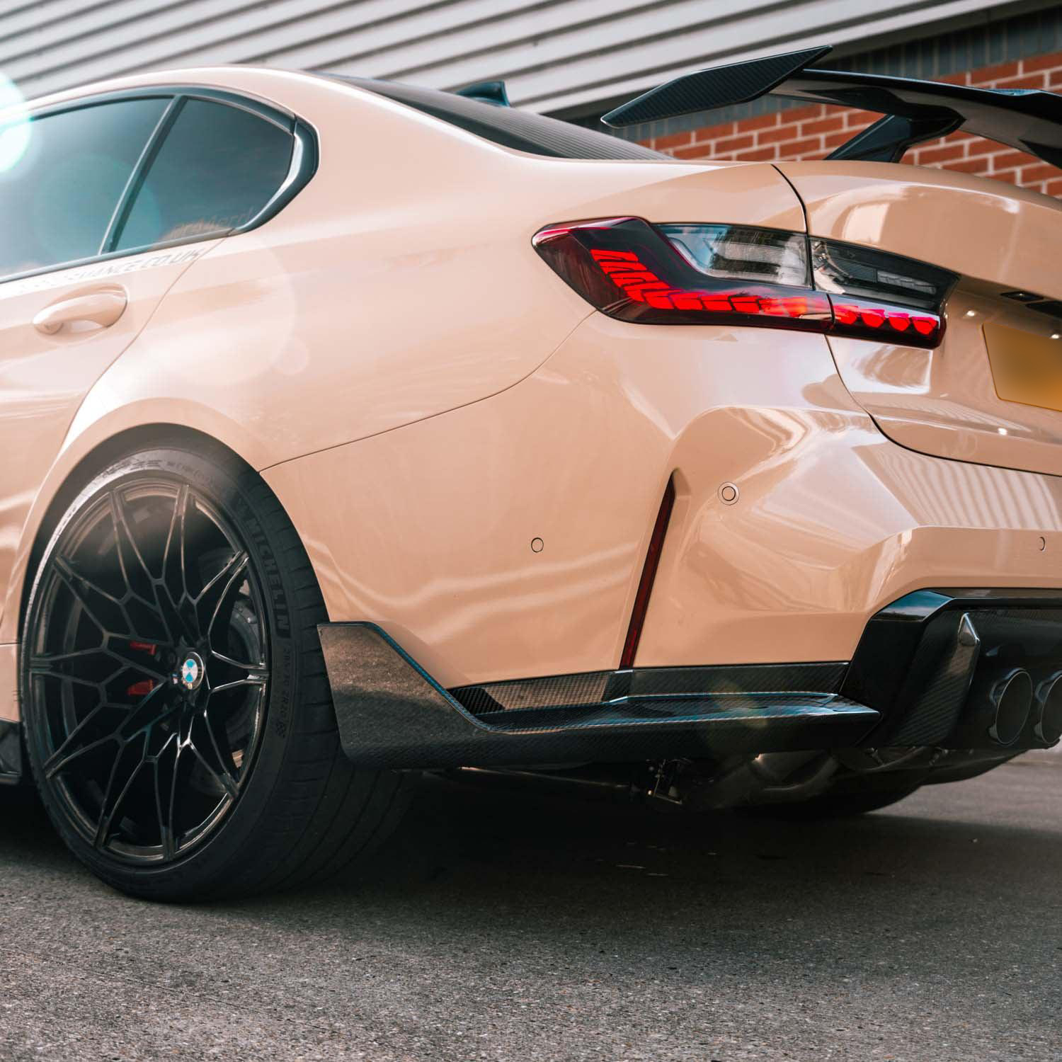 MHC+ BMW M3 Performance Style Rear Side Winglets In Pre Preg Carbon Fibre (G80)-CCO