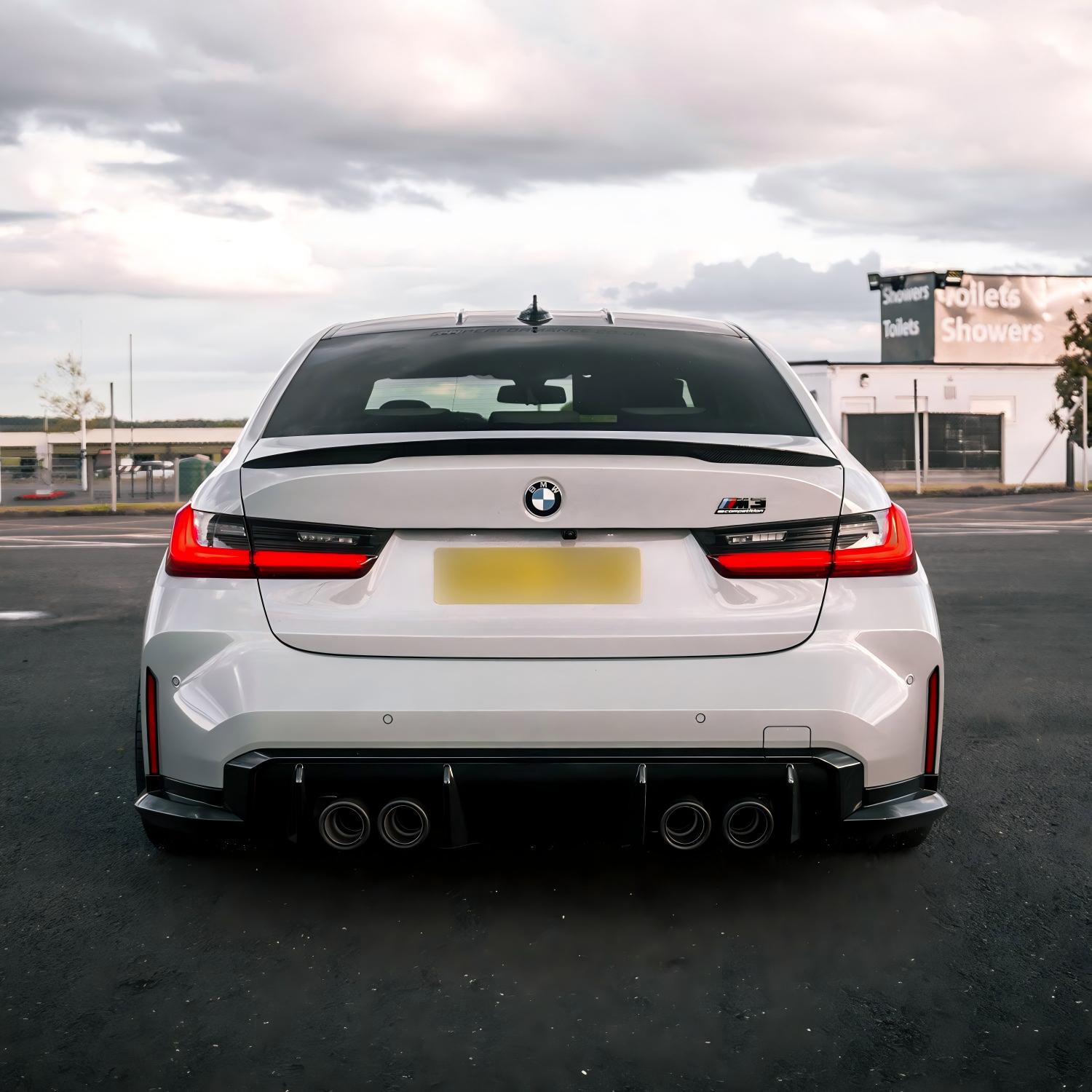 MHC+ BMW M3 Performance Style Rear Spoiler In Pre Preg Carbon Fibre (G80)-CCO