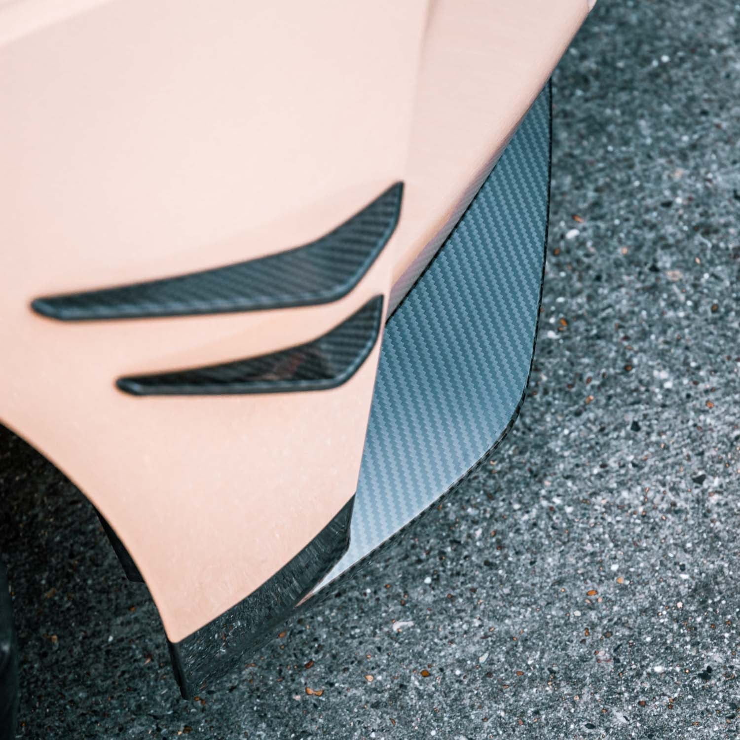 MHC+ BMW M3/M4 OEM Style Replacement Front Side Splitters In Pre Preg Carbon Fibre (G80/G81/G82/G83)-CCO