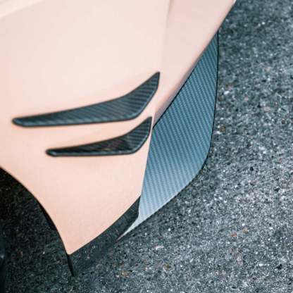 MHC+ BMW M3/M4 OEM Style Replacement Front Side Splitters In Pre Preg Carbon Fibre (G80/G81/G82/G83)-CCO