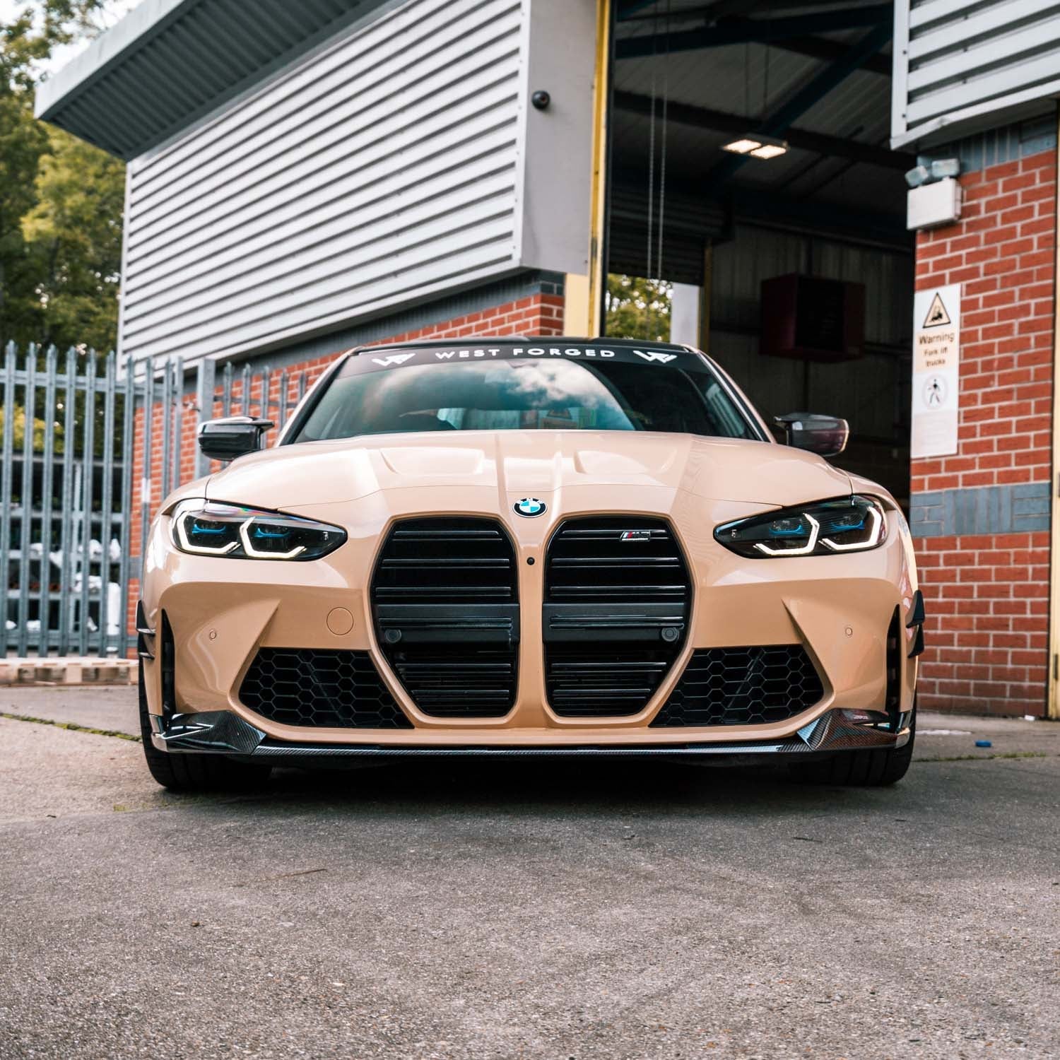 MHC+ BMW M3/M4 Performance Style Front Splitter In Pre Preg Carbon Fibre (G80/G81/G82/G83)-CCO