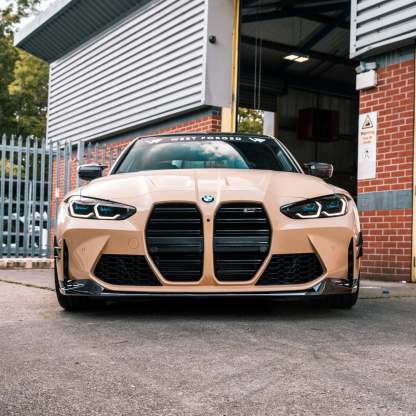 MHC+ BMW M3/M4 Performance Style Front Splitter In Pre Preg Carbon Fibre (G80/G81/G82/G83)-CCO