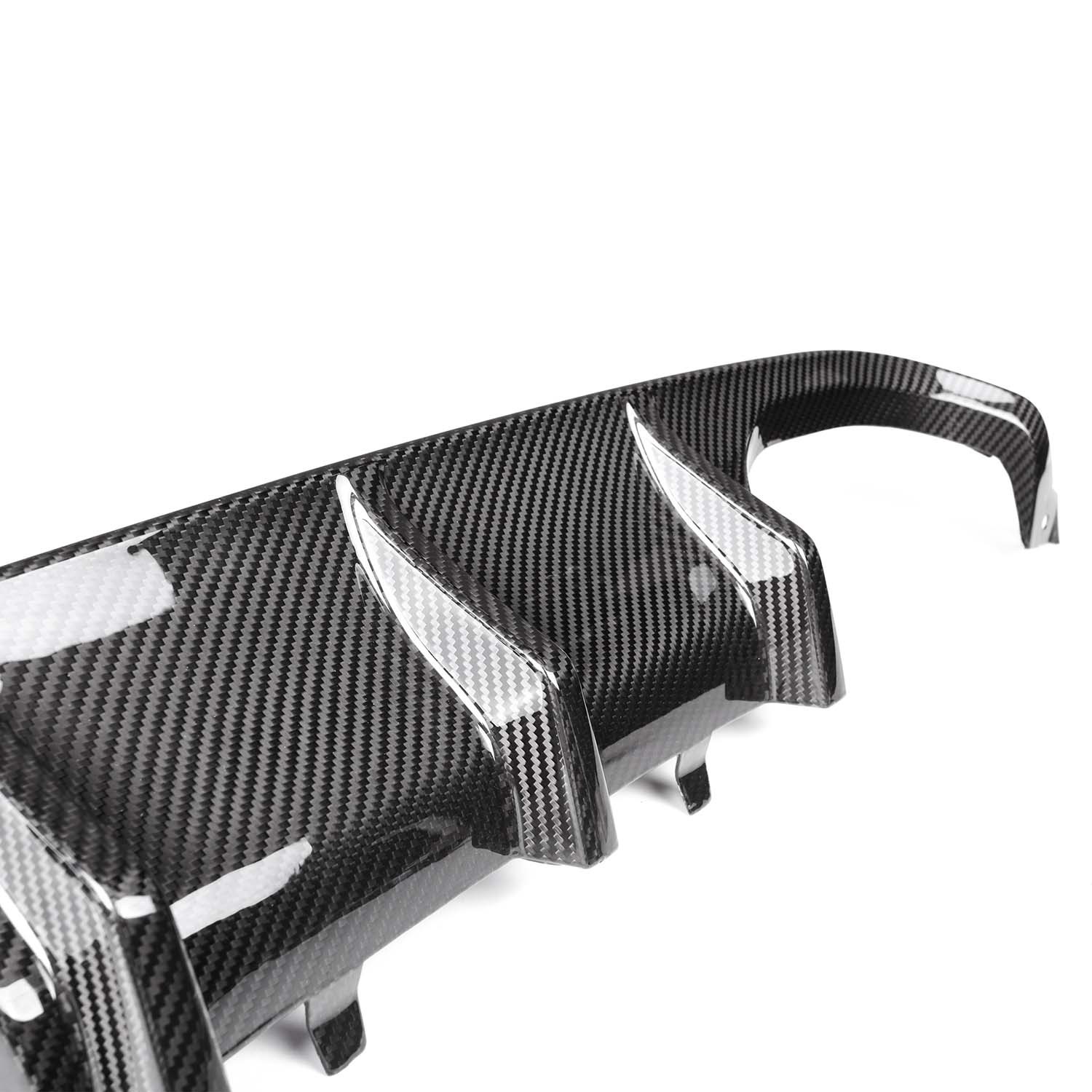 MHC+ BMW M3/M4 Performance Style Rear Diffuser In Gloss Pre Preg Carbon Fibre (F80/F82/F83)-CCO