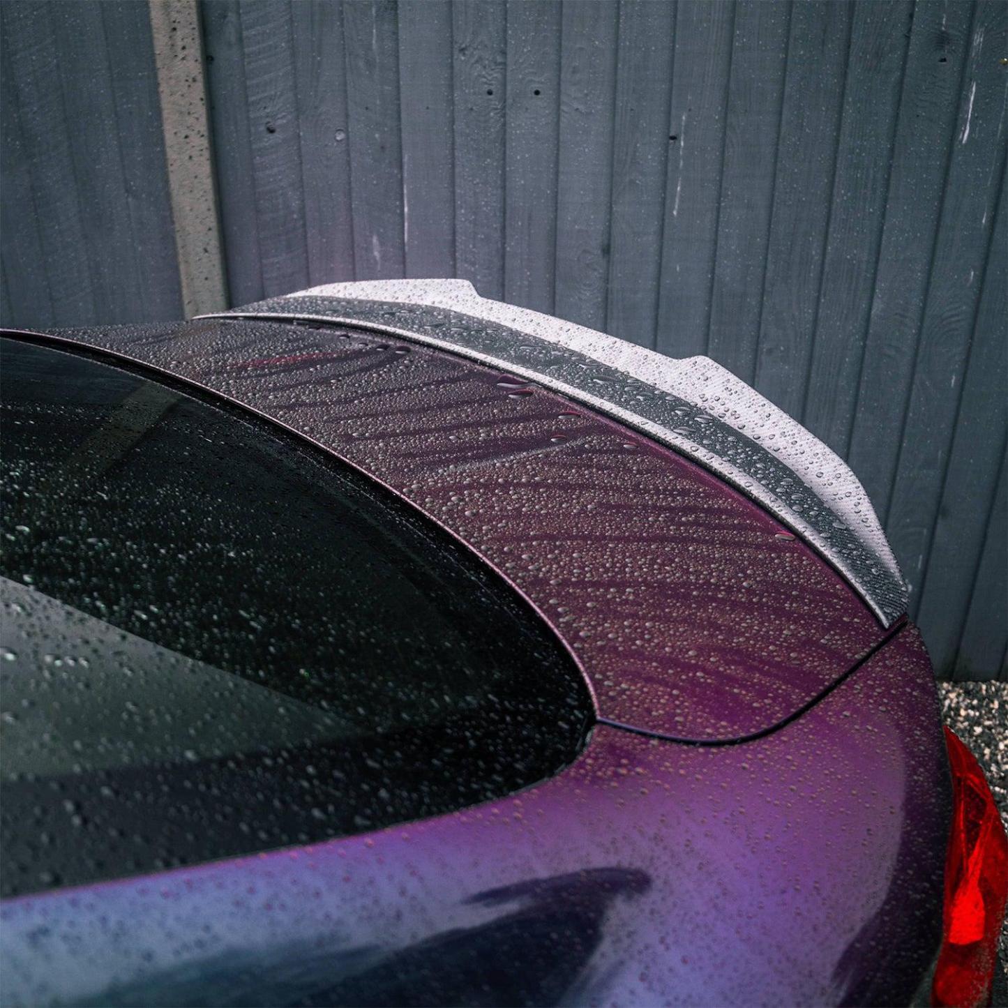 MHC+ BMW M4 Ducktail Style Spoiler Lip In Gloss Pre Preg Carbon Fibre (F82)-CCO