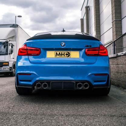 MHC+ BMW M3/3 Series Ducktail Style Spoiler In Pre Preg Carbon Fibre (F80/F30)-CCO