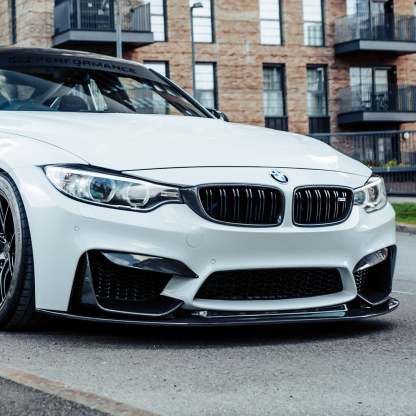 MHC+ BMW M3/M4 GT Style Front Splitter In Gloss Pre Preg Carbon Fibre (F80/F82/F83)-CCO