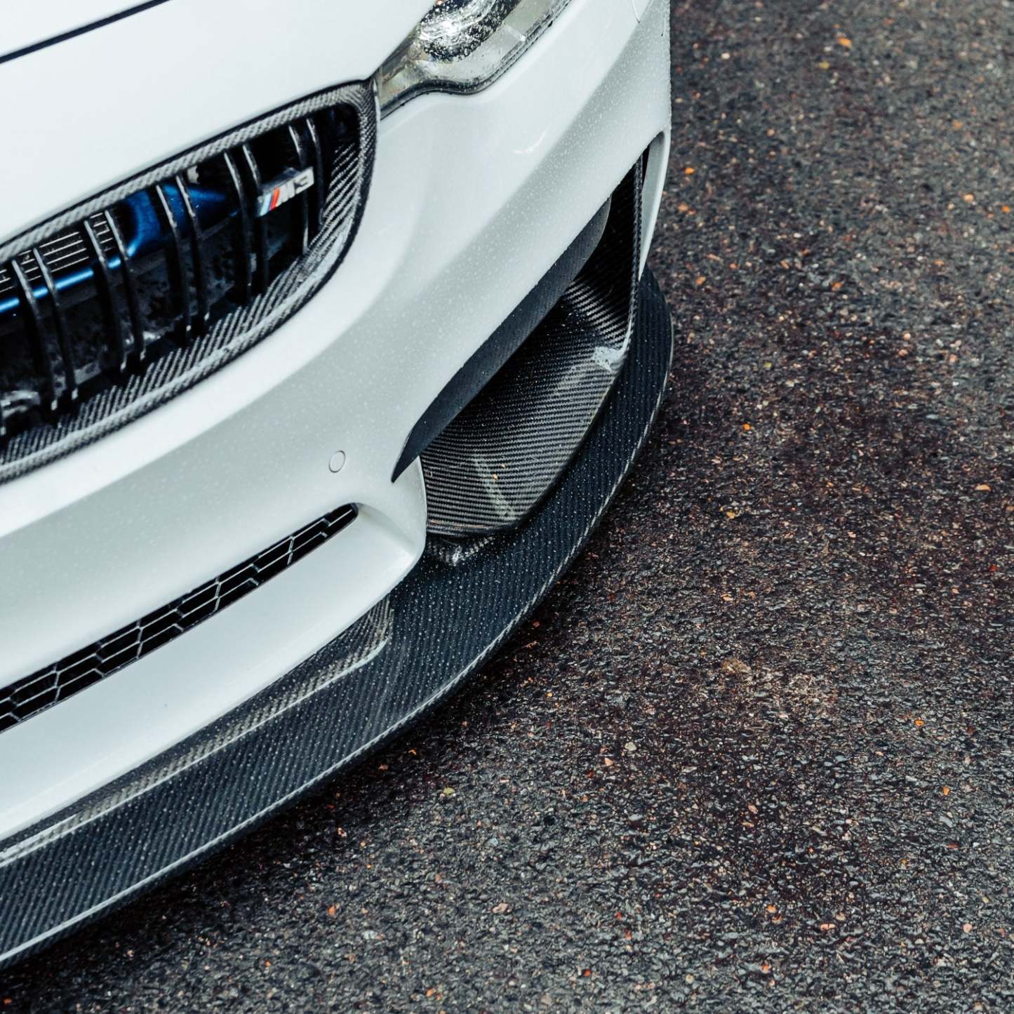 MHC+ BMW M3/M4 GT Style Front Splitter In Gloss Pre Preg Carbon Fibre (F80/F82/F83)-CCO