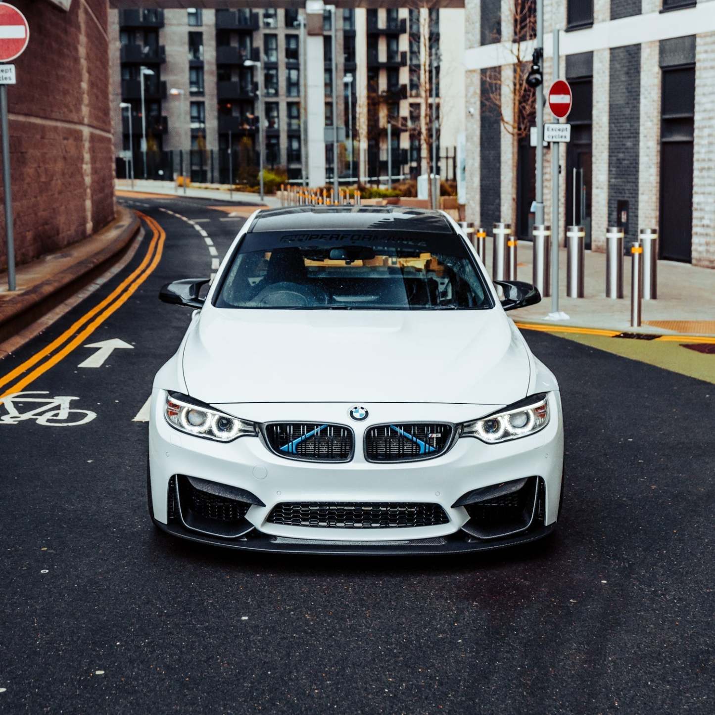MHC+ BMW M3/M4 GT Style Front Splitter In Gloss Pre Preg Carbon Fibre (F80/F82/F83)-CCO