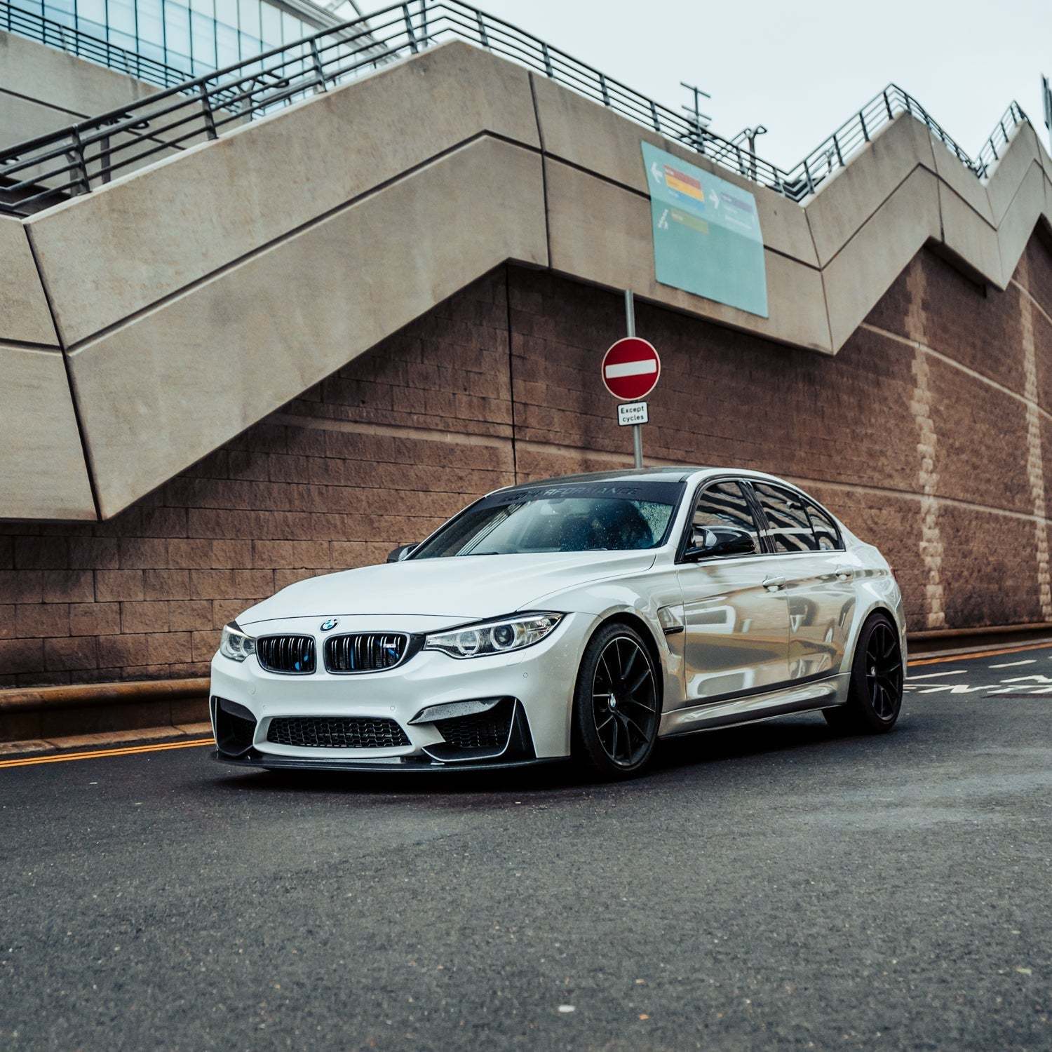 MHC+ BMW M3/M4 GT Style Front Splitter In Gloss Pre Preg Carbon Fibre (F80/F82/F83)-CCO