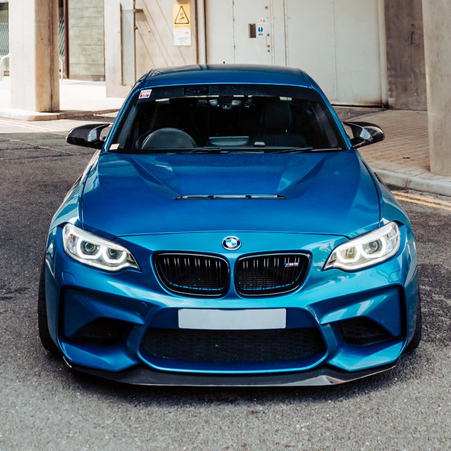 MHC+ BMW M2 N55 GT Style Front Splitter In Gloss Pre Preg Carbon Fibre (F87)-CCO