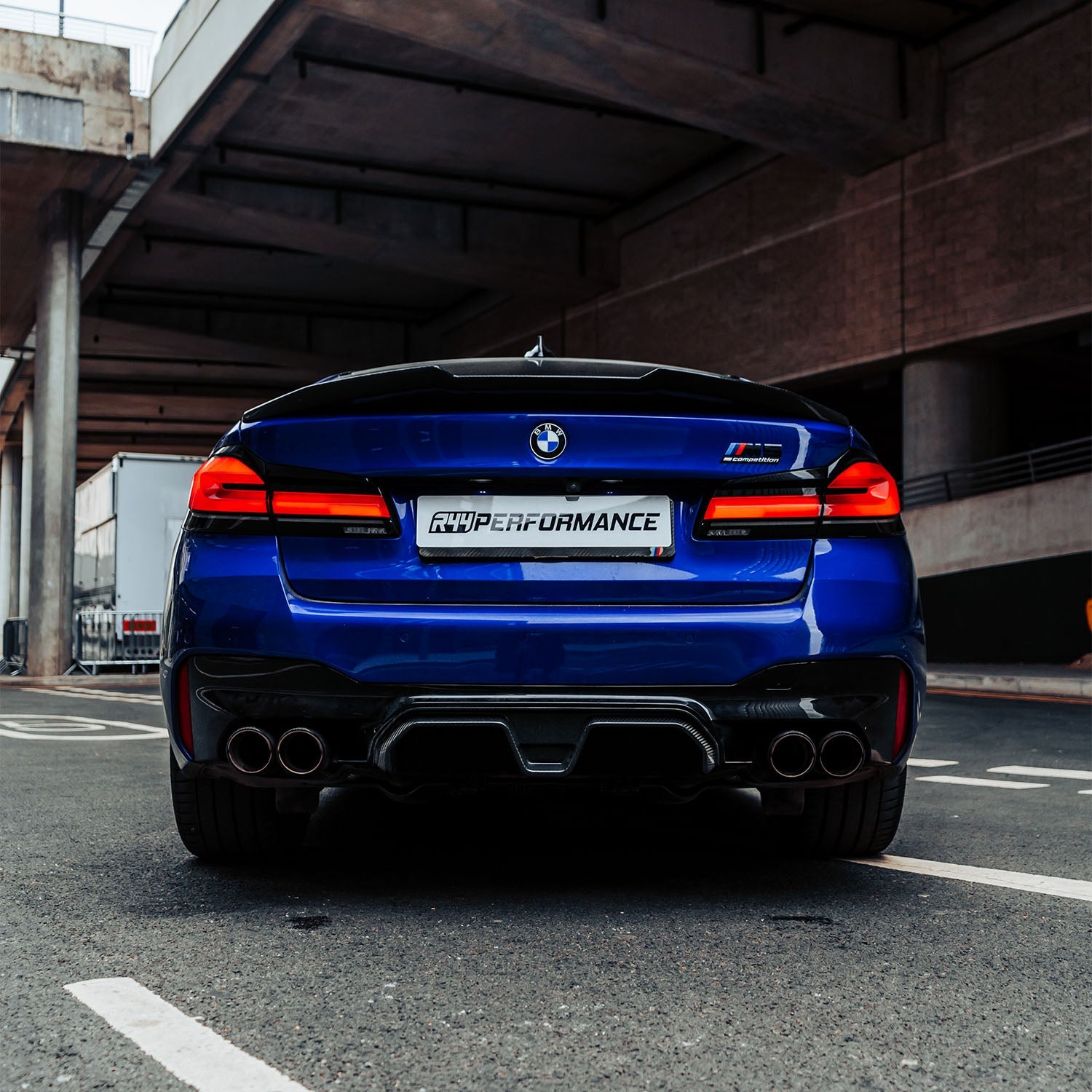 MHC+ BMW M5/5 Series Ducktail Style Rear Spoiler In Pre Preg Carbon Fibre (F90/G30)-CCO