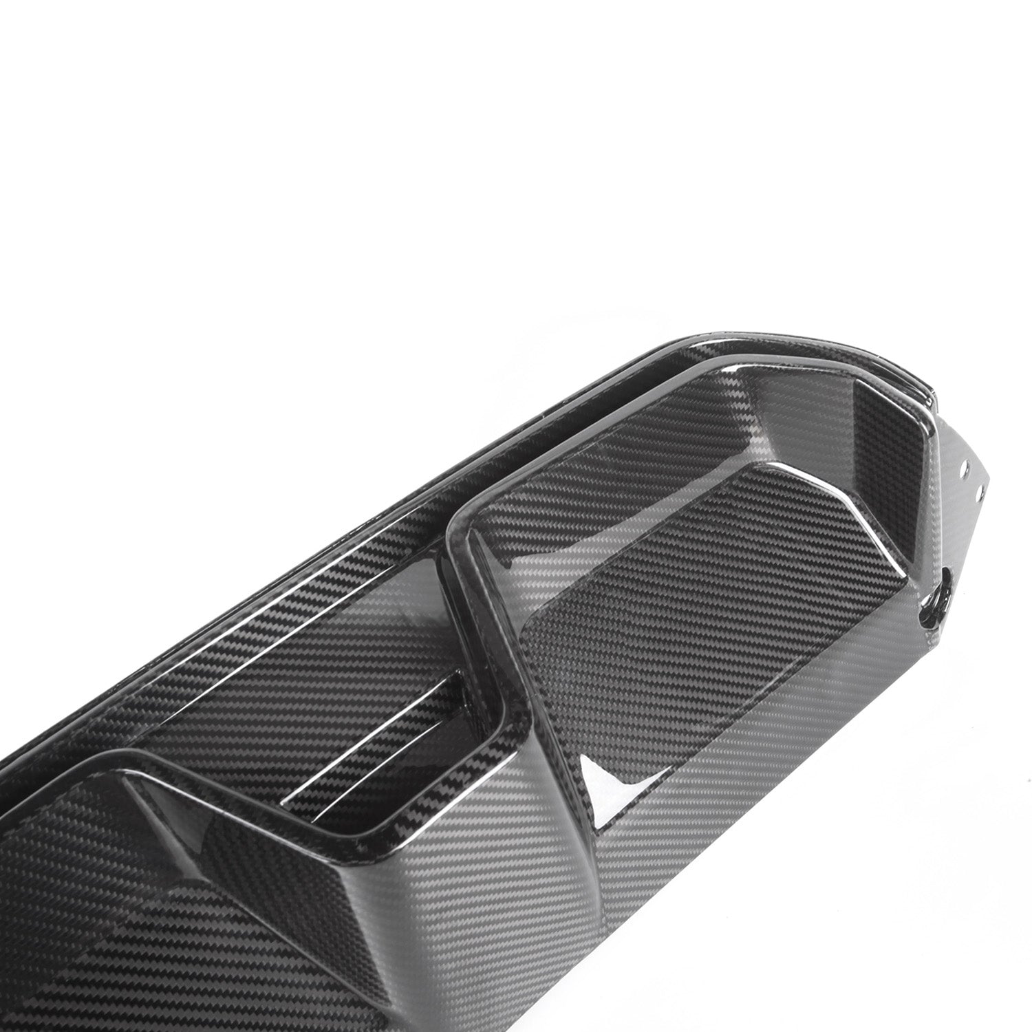 MHC+ BMW M5 LCI CS Style Rear Diffuser In Pre Preg Gloss Carbon Fibre (F90)-CCO