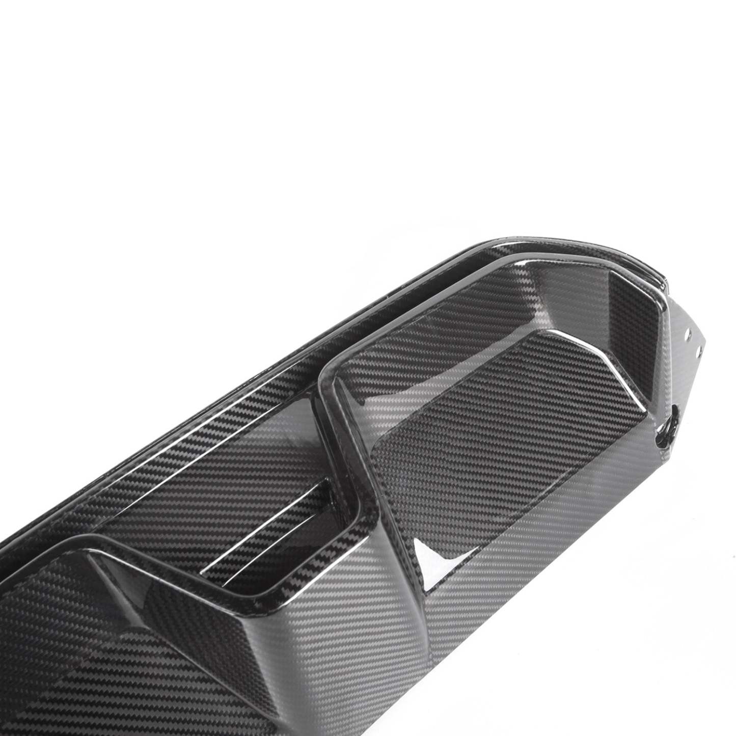 MHC+ BMW M5 LCI CS Style Rear Diffuser In Pre Preg Gloss Carbon Fibre (F90)-CCO