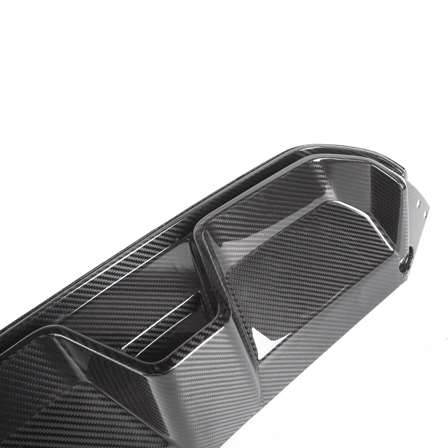 MHC+ BMW M5 LCI CS Style Rear Diffuser In Pre Preg Gloss Carbon Fibre (F90)-CCO