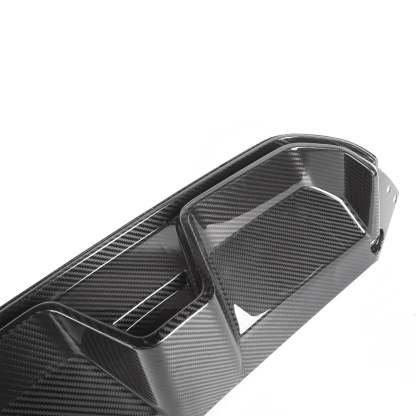 MHC+ BMW M5 LCI CS Style Rear Diffuser In Pre Preg Gloss Carbon Fibre (F90)-CCO