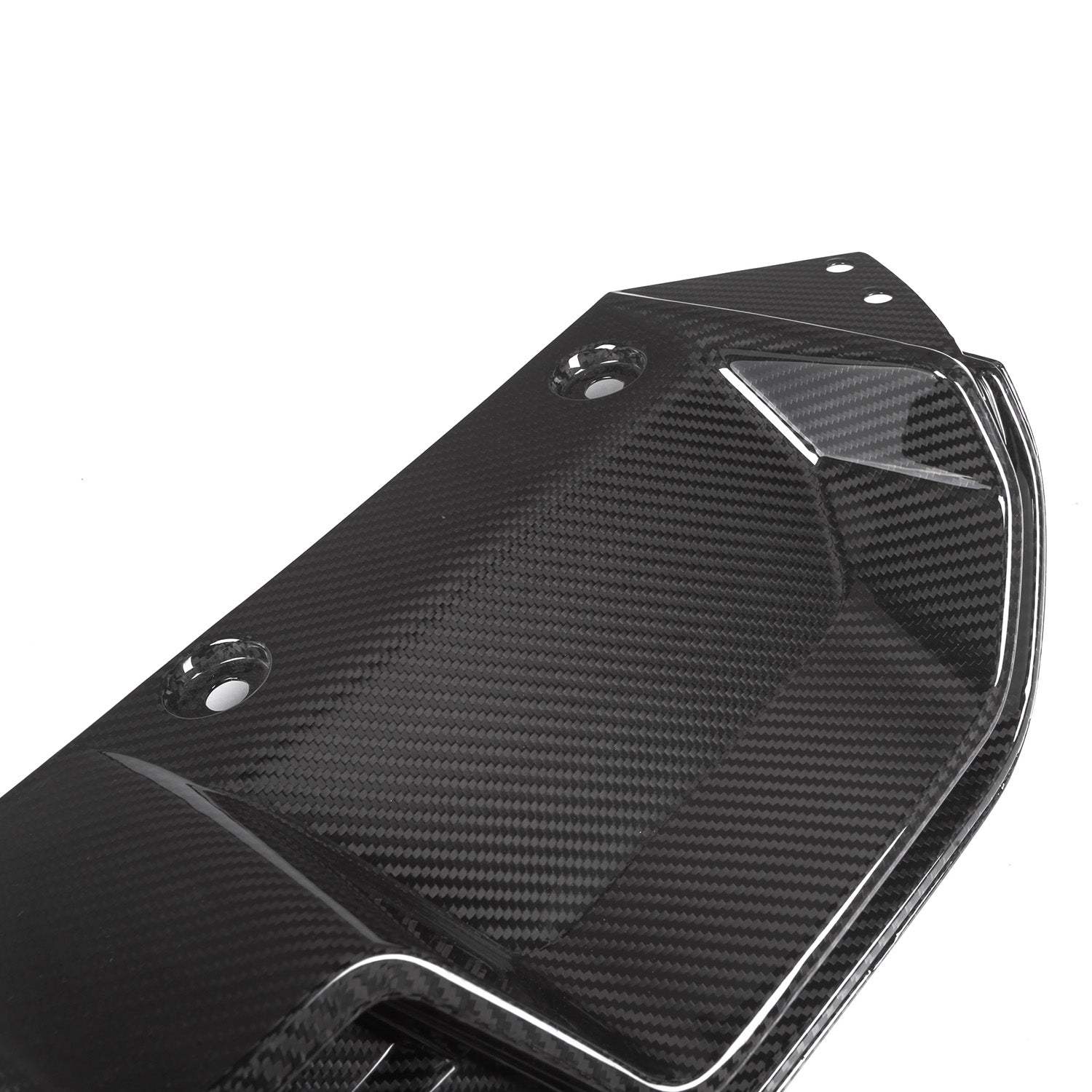 MHC+ BMW M5 LCI CS Style Rear Diffuser In Pre Preg Gloss Carbon Fibre (F90)-CCO