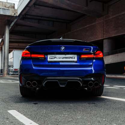 MHC+ BMW M5 LCI CS Style Rear Diffuser In Pre Preg Gloss Carbon Fibre (F90)-CCO