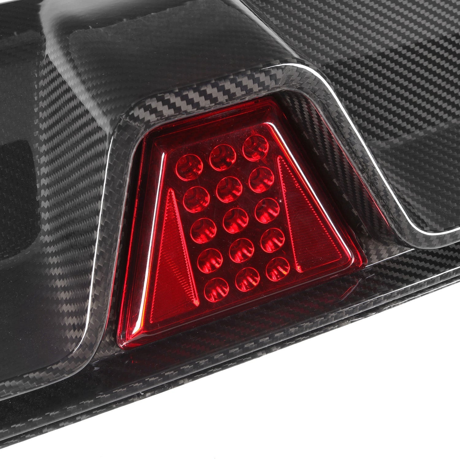 MHC+ BMW M5 LCI CS Style Rear Diffuser With LED In Pre Preg Gloss Carbon Fibre (F90)-CCO