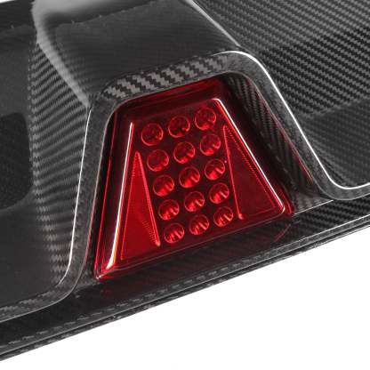 MHC+ BMW M5 LCI CS Style Rear Diffuser With LED In Pre Preg Gloss Carbon Fibre (F90)-CCO
