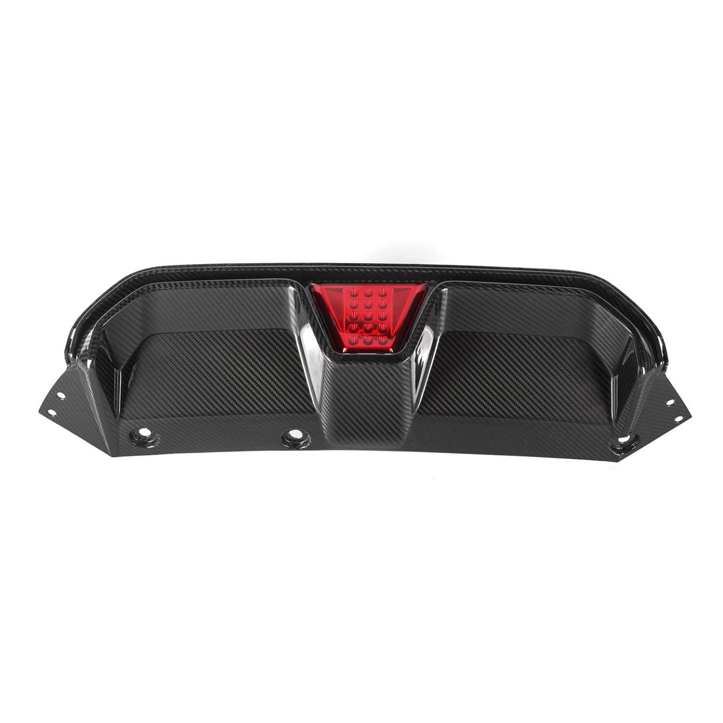 MHC+ BMW M5 LCI CS Style Rear Diffuser With LED In Pre Preg Gloss Carbon Fibre (F90)-CCO