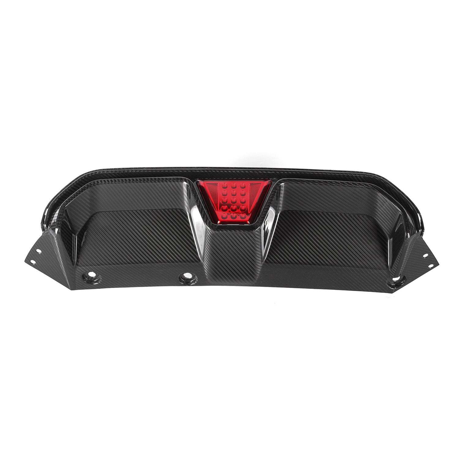 MHC+ BMW M5 LCI CS Style Rear Diffuser With LED In Pre Preg Gloss Carbon Fibre (F90)-CCO