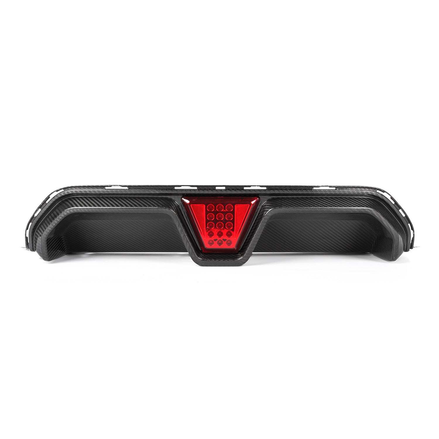 MHC+ BMW M5 LCI CS Style Rear Diffuser With LED In Pre Preg Gloss Carbon Fibre (F90)-CCO