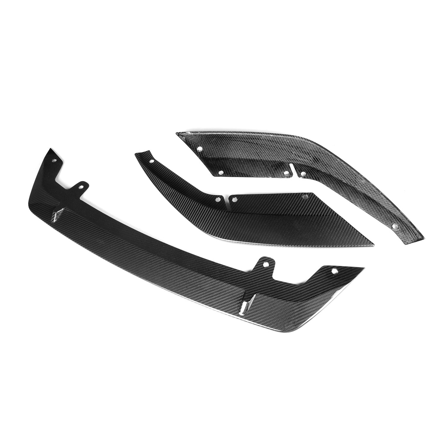 MHC+ BMW M5 F90 LCI Performance Front Splitter In Pre Preg Gloss Carbon Fibre (F90)-CCO