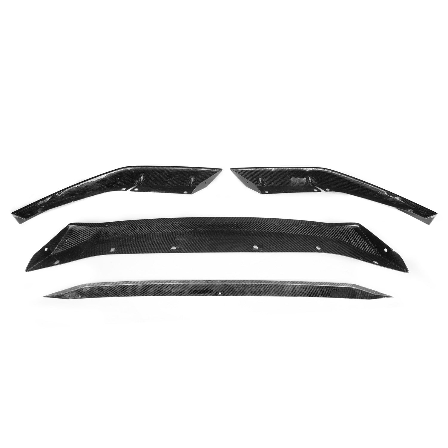 MHC+ BMW M5 F90 LCI Low Line Front Splitter In Pre Preg Gloss Carbon Fibre (F90)