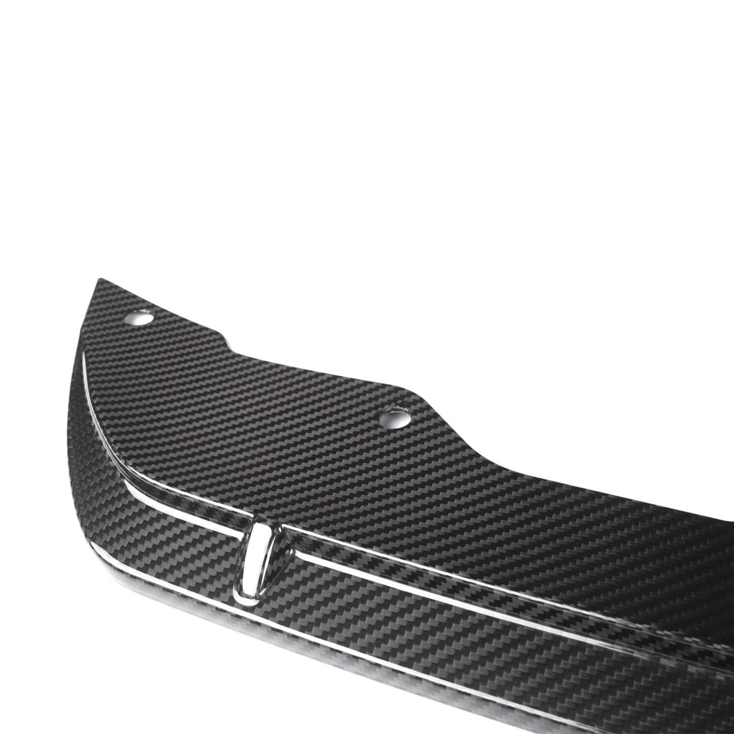 MHC+ BMW M5 Pre LCI Centre Front Splitter In Pre Preg Gloss Carbon Fibre (F90)-CCO