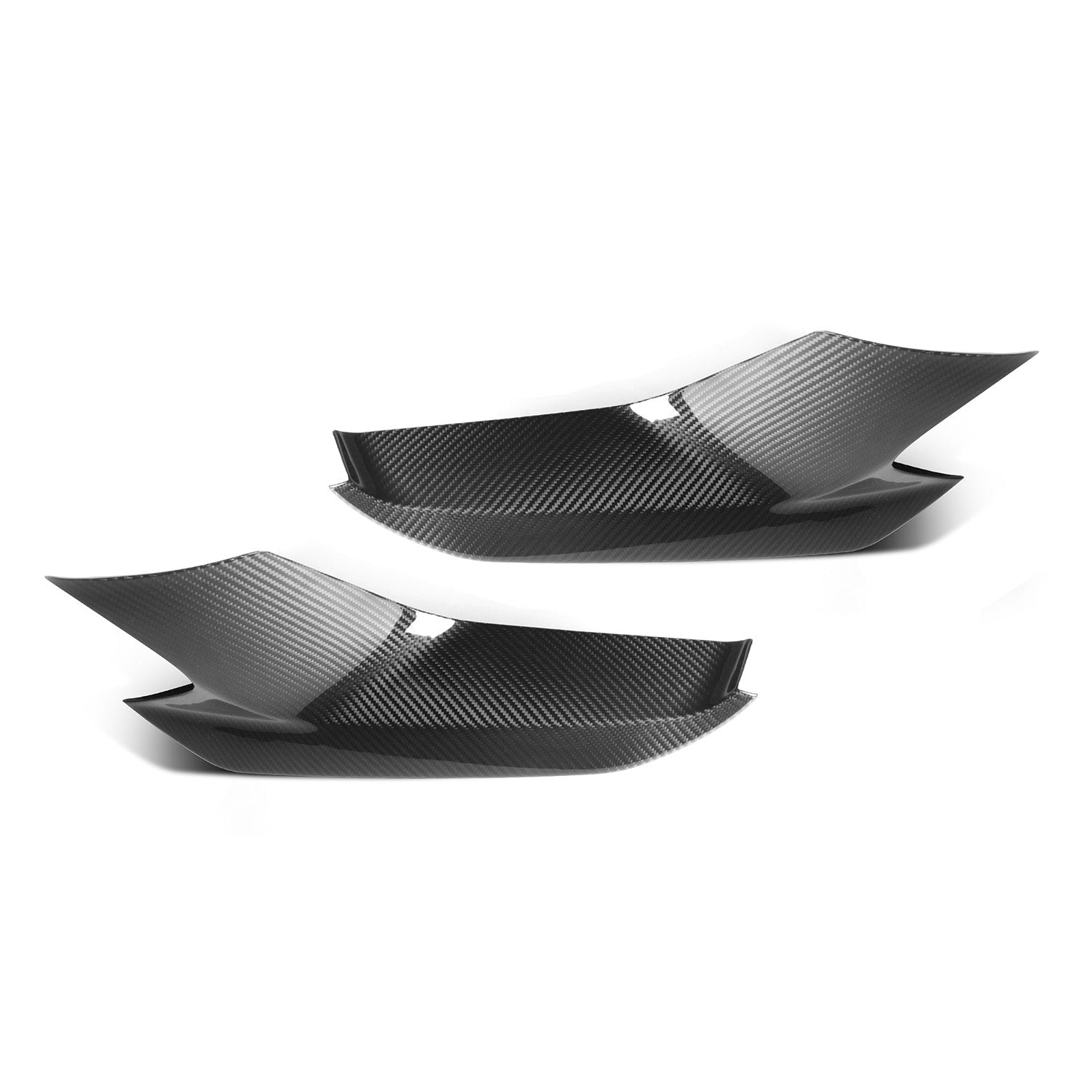 MHC+ BMW M5 Pre LCI Front Bumper Covers In Pre Preg Gloss Carbon Fibre (F90)-CCO