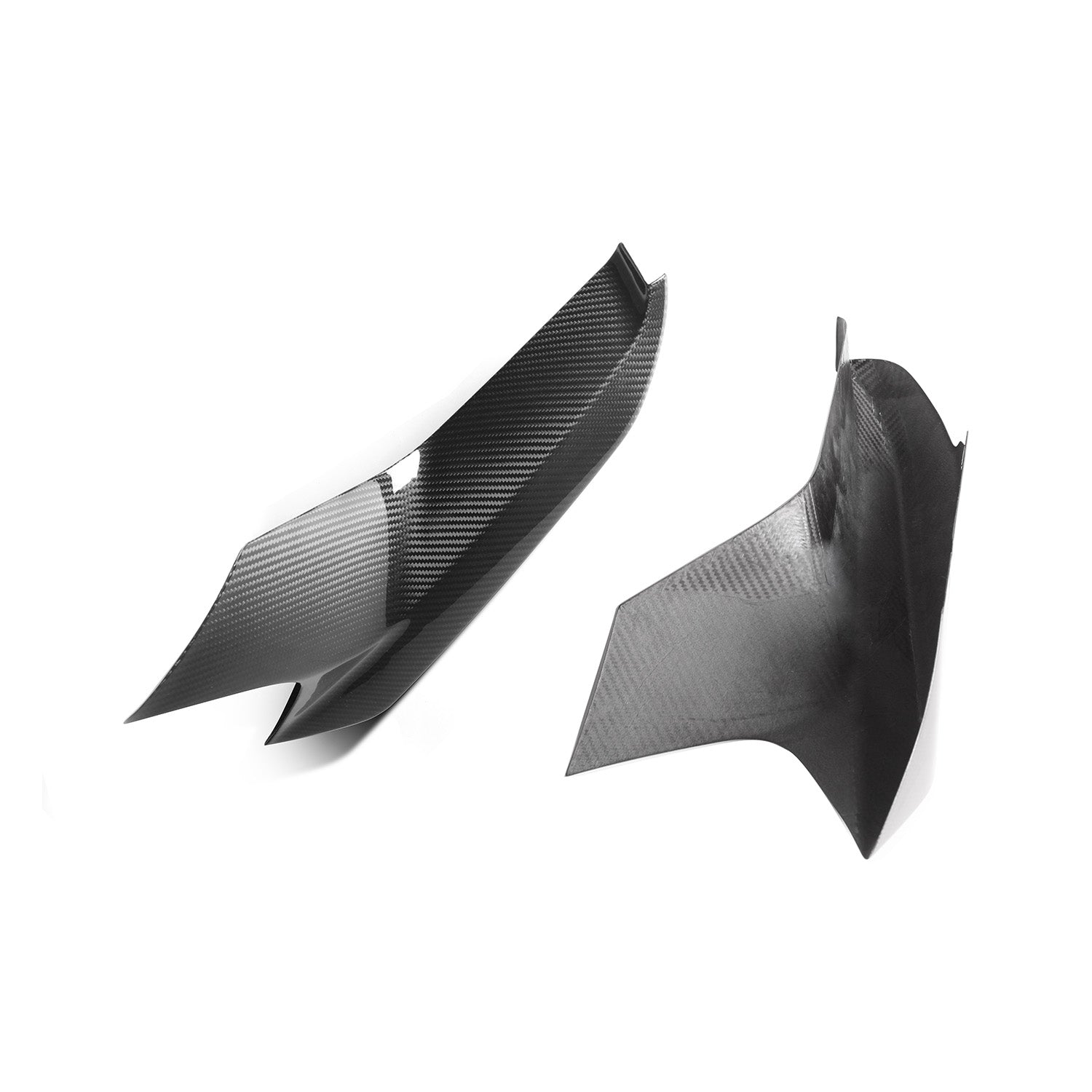 MHC+ BMW M5 Pre LCI Front Bumper Covers In Pre Preg Gloss Carbon Fibre (F90)-CCO