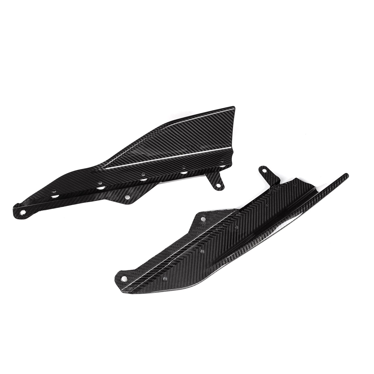 MHC+ BMW M240i Performance Style Side Skirt Fins in Pre Preg Carbon Fibre (G42)-CCO
