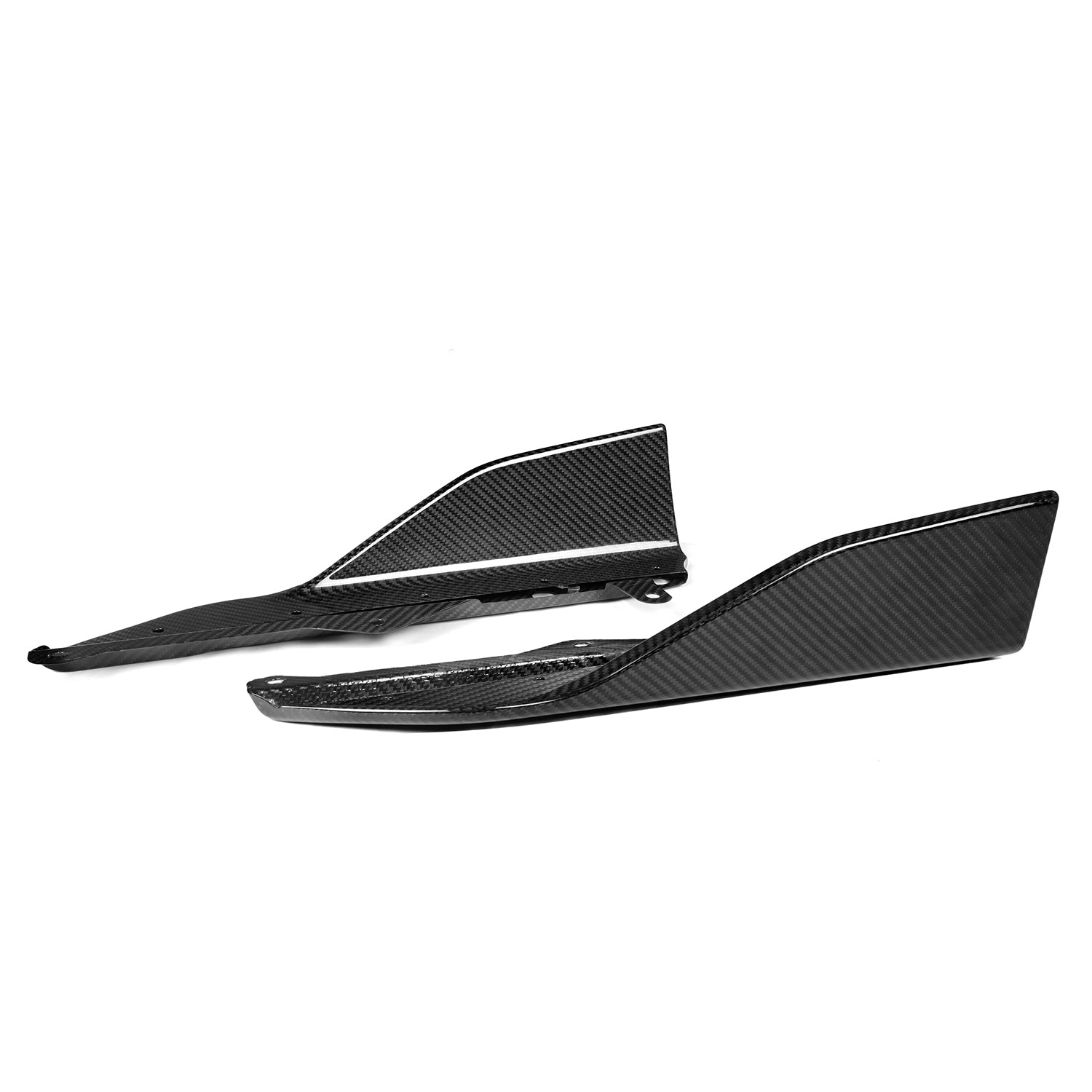 MHC+ BMW M240i Performance Style Side Skirt Fins in Pre Preg Carbon Fibre (G42)-CCO