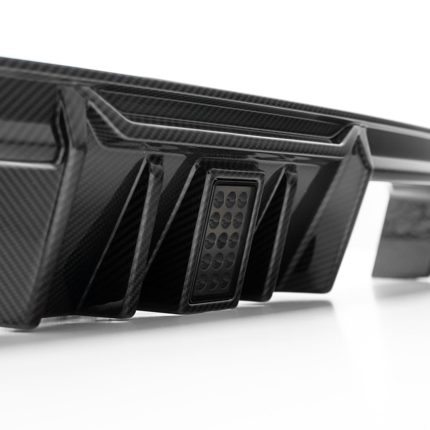 MHC+ BMW M3/M4 DF1 LED Rear Diffuser In Gloss Pre Preg Carbon Fibre (G80/G81/G82/G83)-CCO