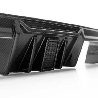MHC+ BMW M3/M4 DF1 LED Rear Diffuser In Gloss Pre Preg Carbon Fibre (G80/G81/G82/G83)-CCO