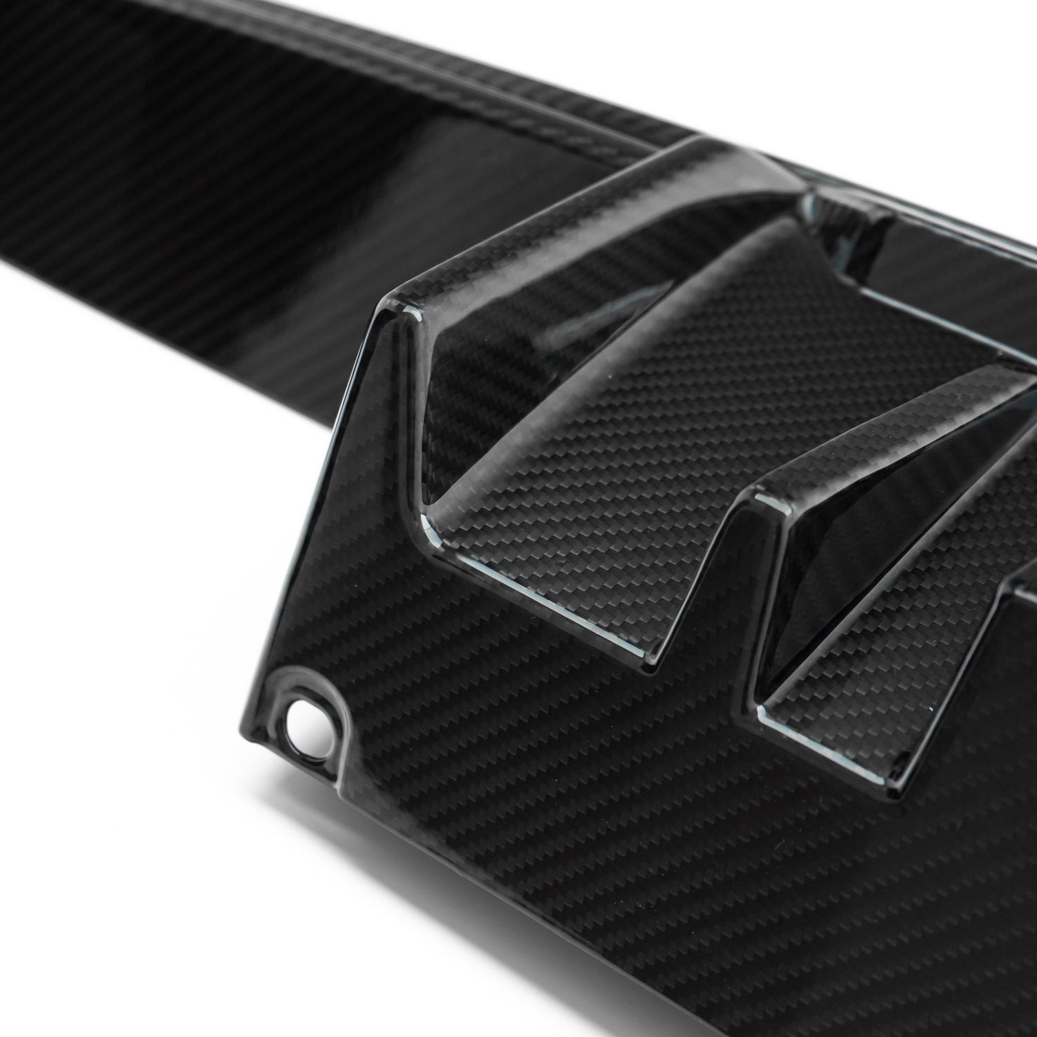 MHC+ BMW M3/M4 DF1 LED Rear Diffuser In Gloss Pre Preg Carbon Fibre (G80/G81/G82/G83)-CCO