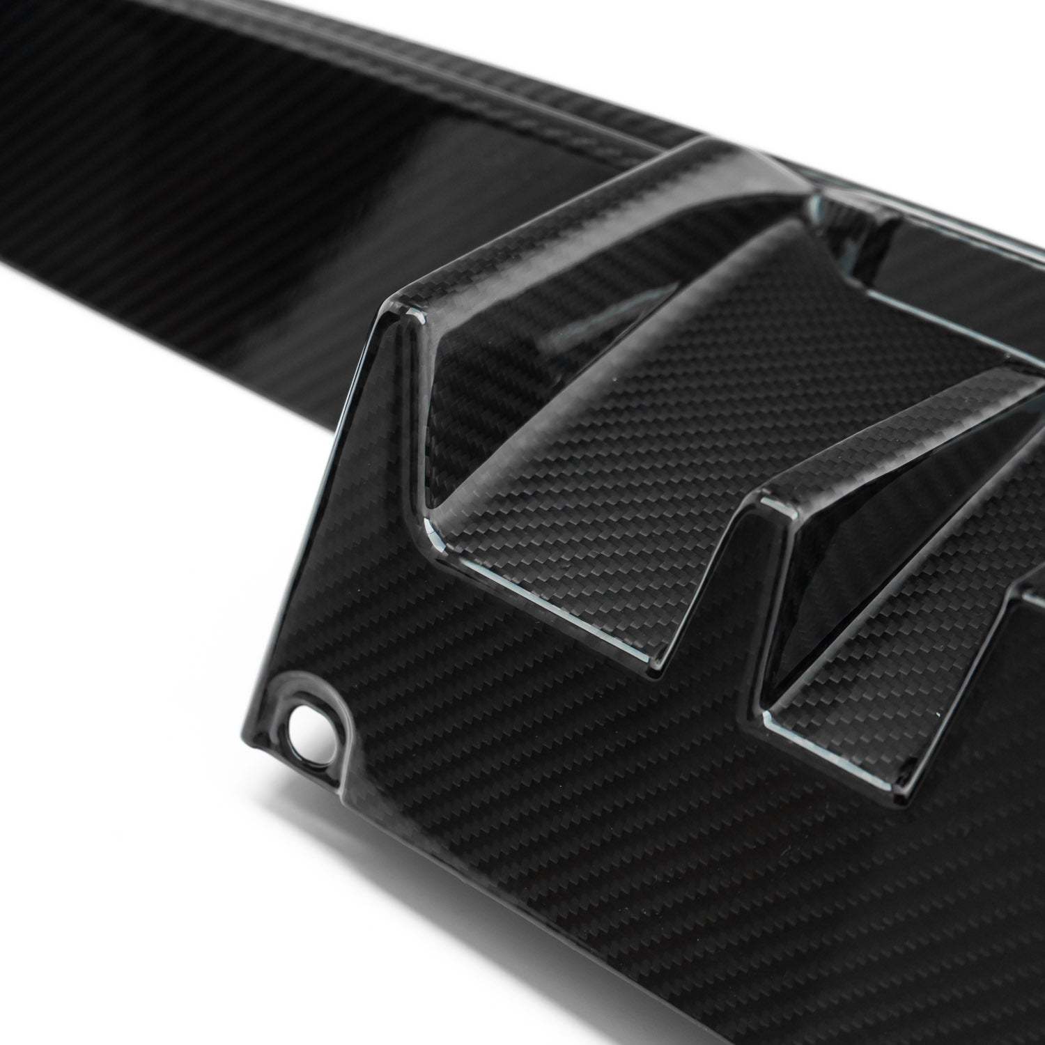 MHC+ BMW M3/M4 DF1 LED Rear Diffuser In Gloss Pre Preg Carbon Fibre (G80/G81/G82/G83)-CCO