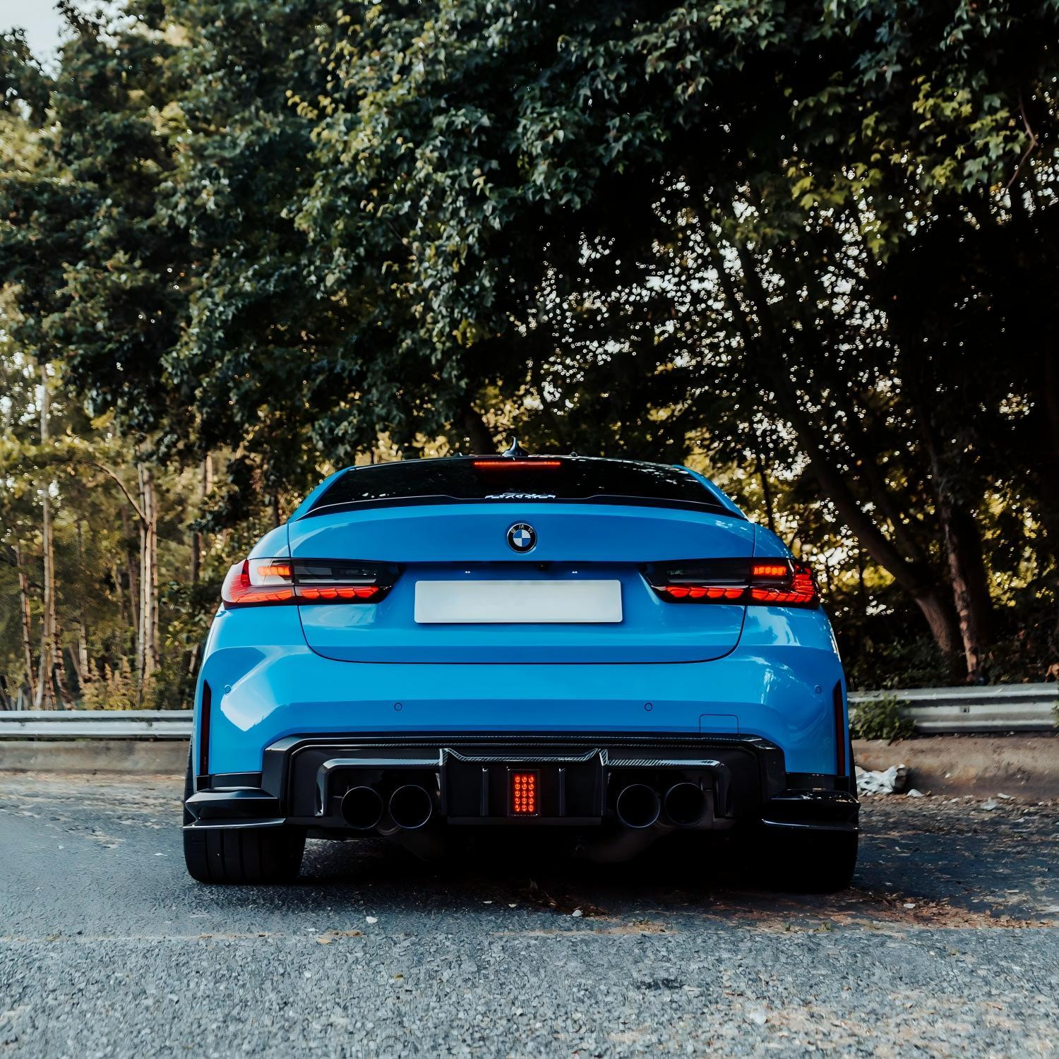 BMW G80 M3 & G82 M4 Carbon Fiber Rear Diffuser & Splitter Body Kit