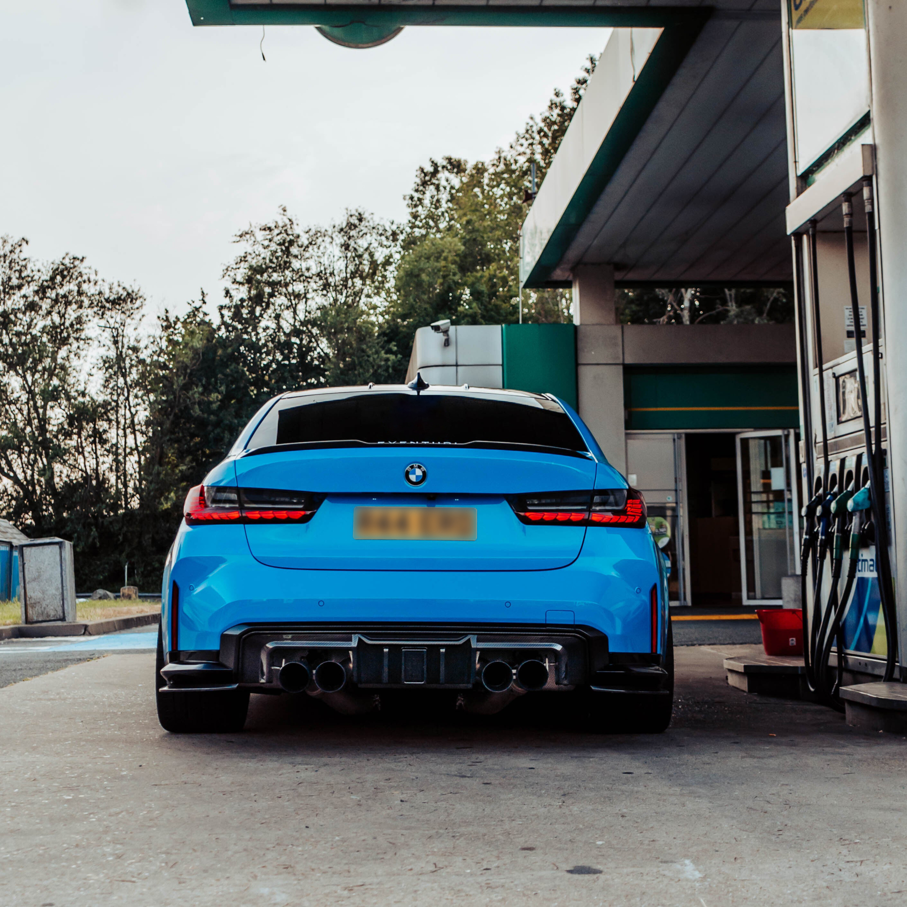 BMW G80 M3 & G82 M4 Carbon Fiber Rear Diffuser & Splitter Body Kit