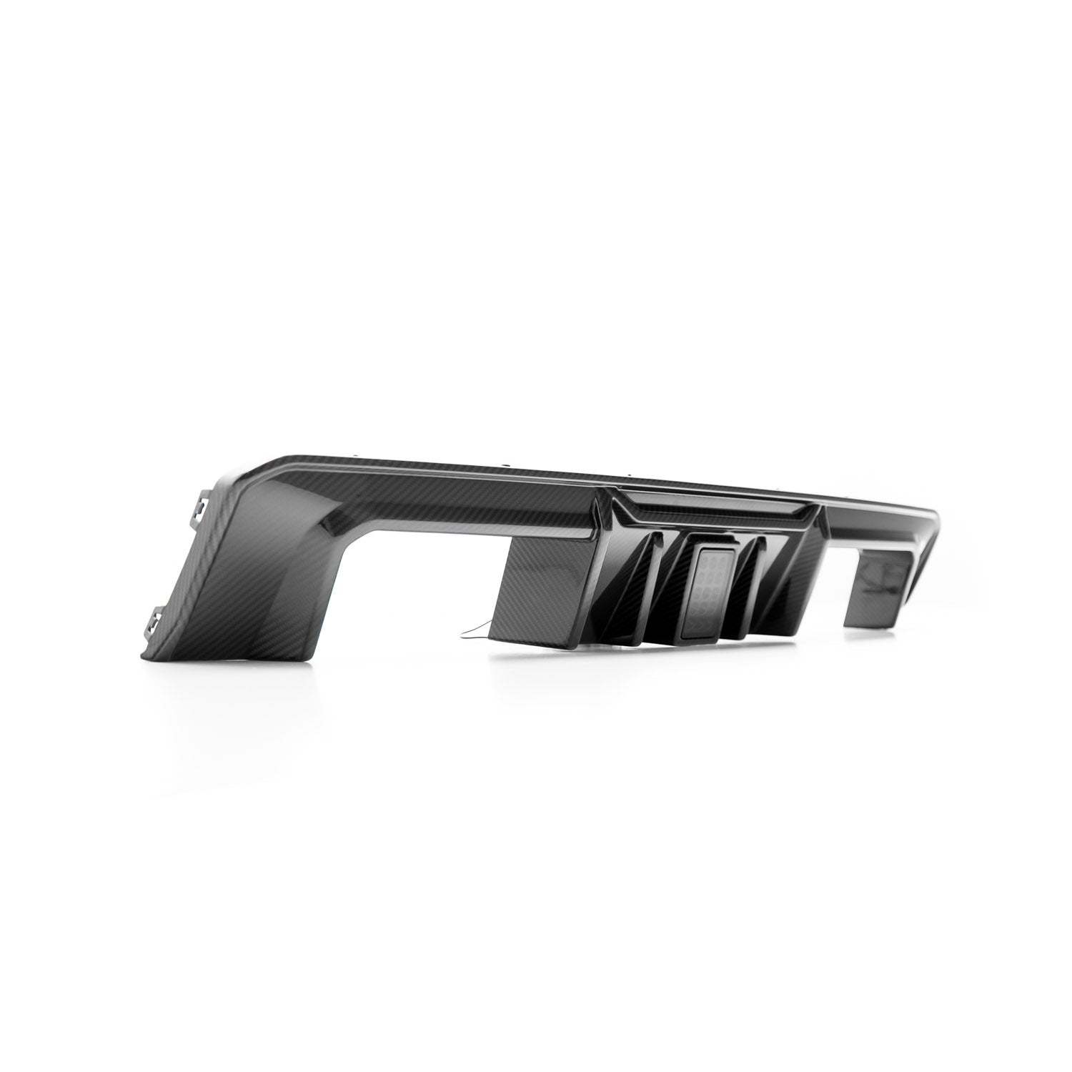 MHC+ BMW M3/M4 DF1 LED Rear Diffuser In Gloss Pre Preg Carbon Fibre (G80/G81/G82/G83)-CCO