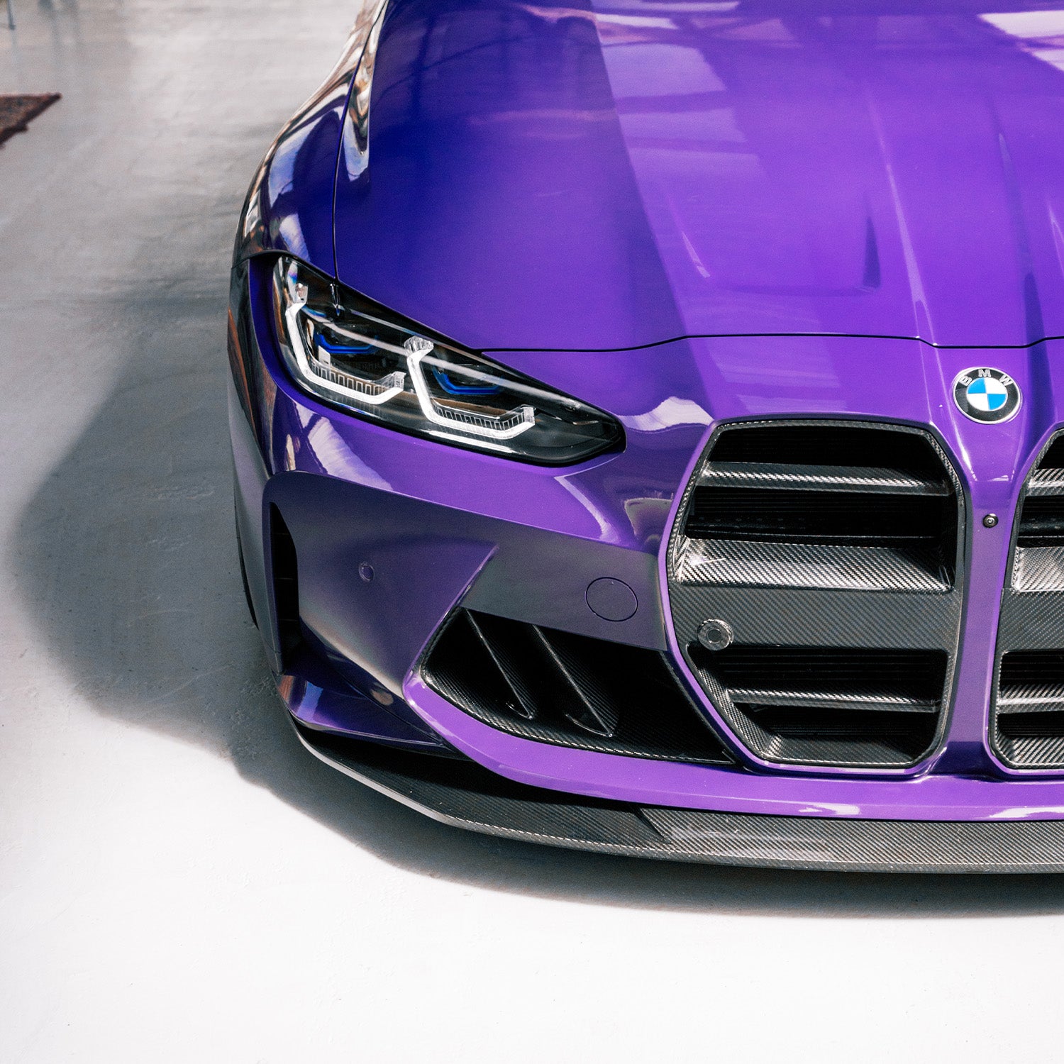 MHC+ BMW M3/M4 SP1 Front Splitter In Pre Preg Carbon Fibre (G80/G81/G82/G83)-CCO