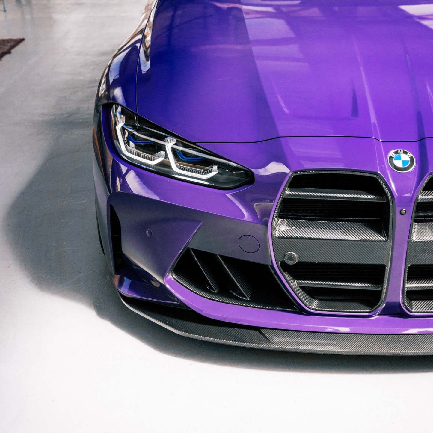 MHC+ BMW M3/M4 SP1 Front Splitter In Pre Preg Carbon Fibre (G80/G81/G82/G83)-CCO