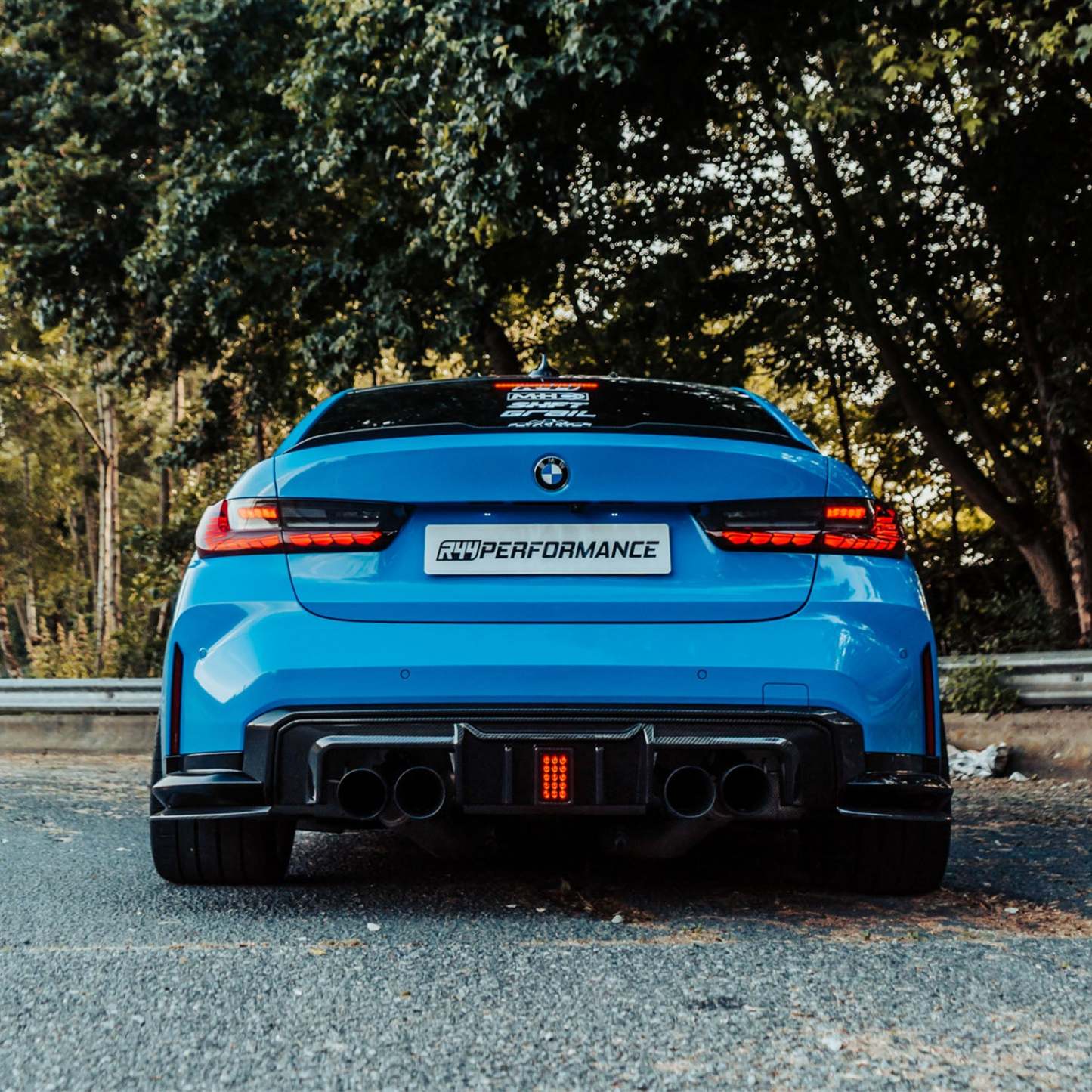 MHC+ BMW M3 SS1 Rear Side Splitters In Gloss Pre Preg Carbon Fibre (G80/G81)-CCO