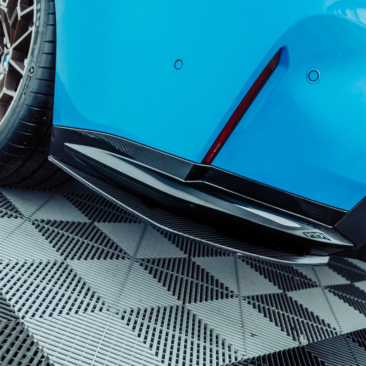 MHC+ BMW M3 SS1 Rear Side Splitters In Gloss Pre Preg Carbon Fibre (G80/G81)-CCO