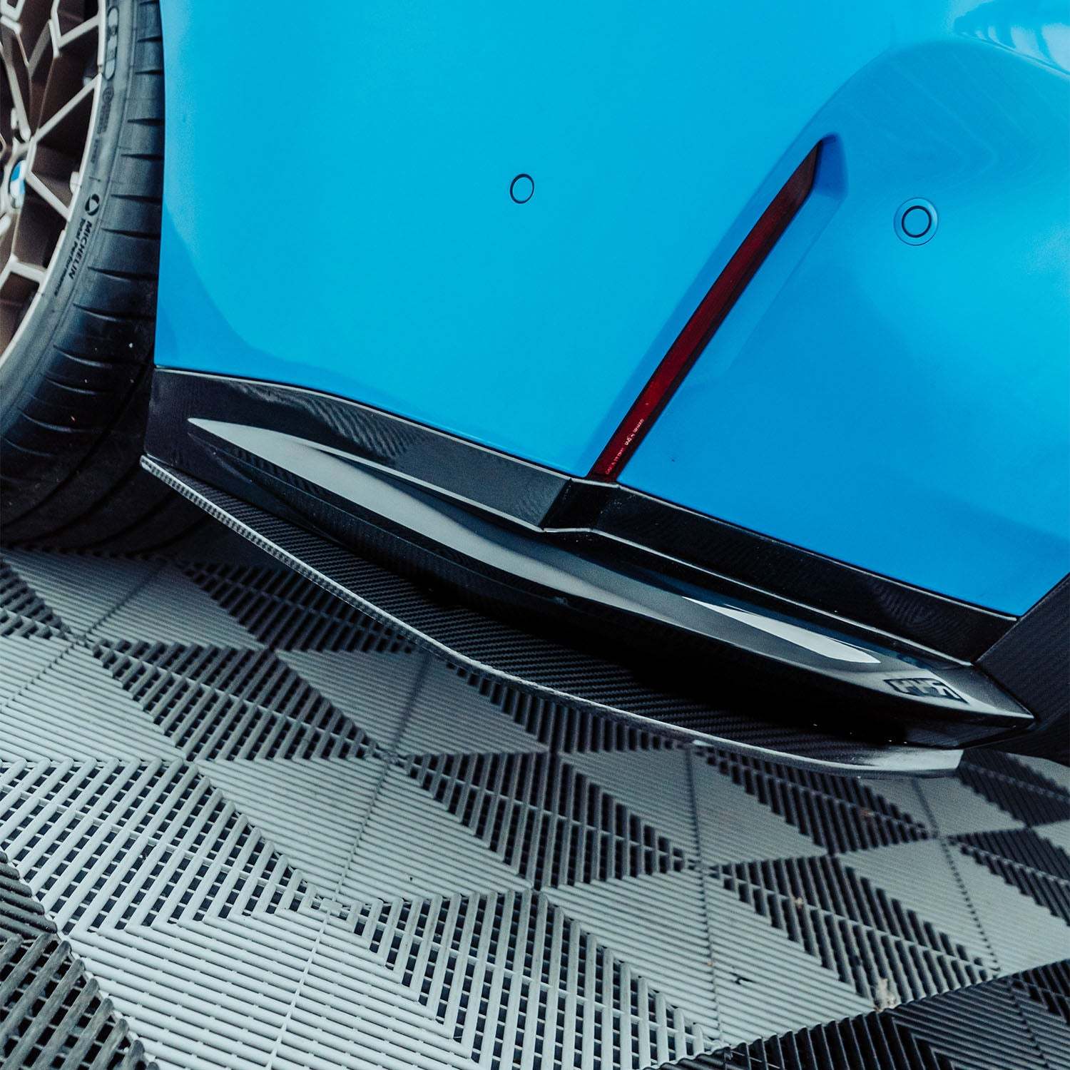 MHC+ BMW M3 SS1 Rear Side Splitters In Gloss Pre Preg Carbon Fibre (G80/G81)-CCO