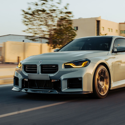 MHC+ BMW M2 G87 Edition 1 Front Splitter In Pre Preg Gloss Carbon Fibre (G87)-CCO