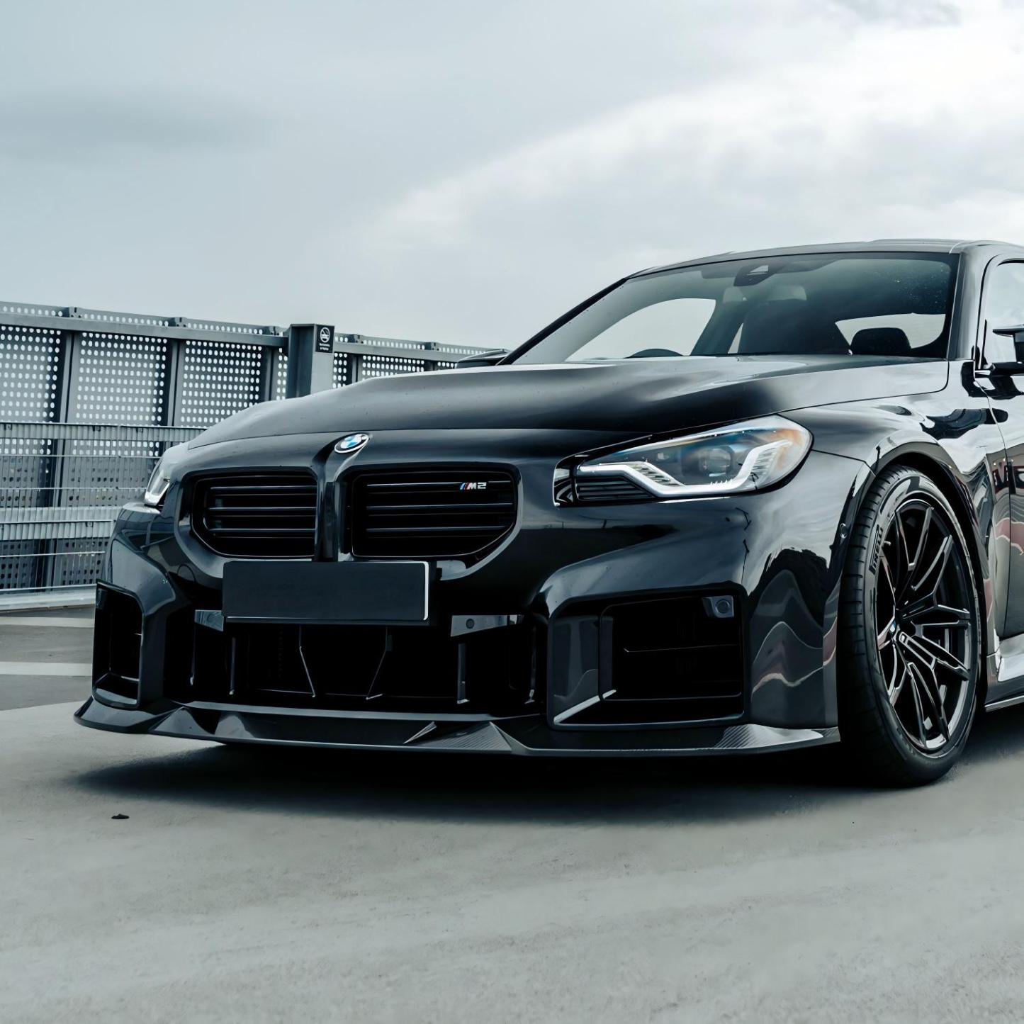 MHC+ BMW M2 G87 Edition 1 Front Splitter In Pre Preg Gloss Carbon Fibre (G87)-CCO