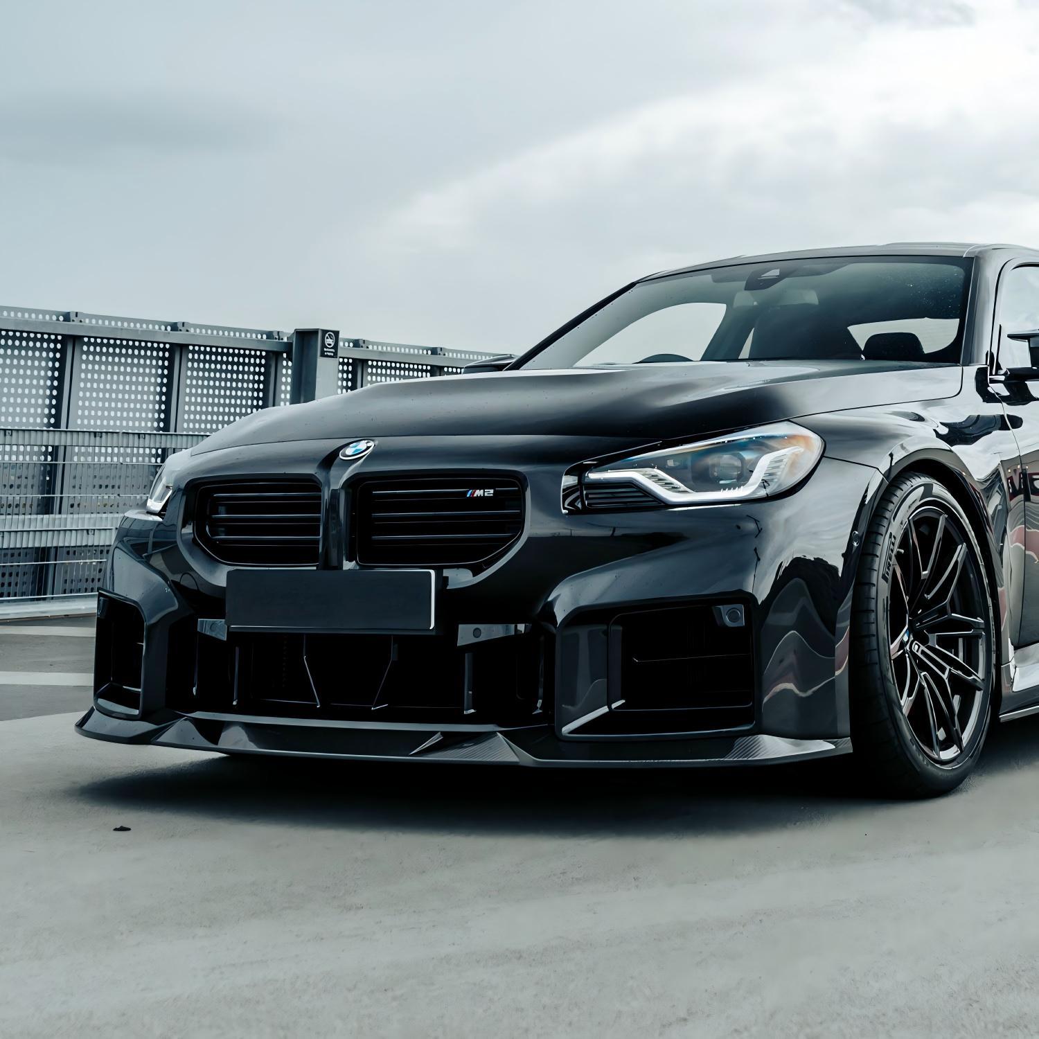 MHC+ BMW M2 G87 Edition 1 Front Splitter In Pre Preg Gloss Carbon Fibre (G87)-CCO